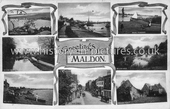 Greetings from Maldon, Essex. c.1910
